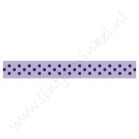 Ripsband Punkte 10mm - Lavendel Lila