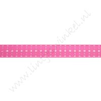 Ripsband Punkte Mix 10mm - Pink Rosa