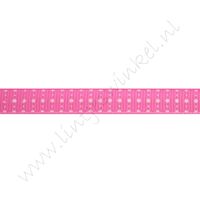 Ripsband Punkte Mix 10mm - Pink Rosa