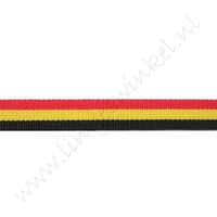 Webband Flagge 10mm - Belgien (doppelseitig)