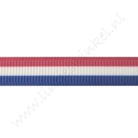 Ripsband Flagge 16mm - Rot Weiß Blau (Dunkel)