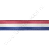 Ripsband Flagge 16mm - Rot Weiß Blau (Dunkel)
