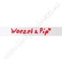 Baby Satinband 16mm - Wusel und Pip Logo