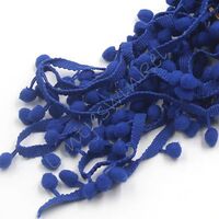 Bommelband 10mm (Maß Pompom) - Dunkel Blau