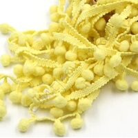 Bommelband 10mm (Maß Pompom) - Hell Gelb