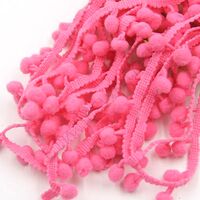 Bommelband 10mm (Maß Pompom) - Pink