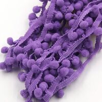 Bommelband 10mm (Maß Pompom) - Lavendel