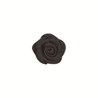 Satin Rosette 10mm - Schwarz (030) 5 St.