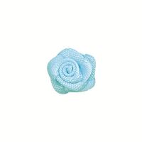 Satin Rosette 10mm - Hell Blau (305) 5 St.