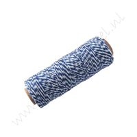 Bakers Twine (Baumwollkordel) 1mm - Marine Weiß