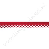 Schrägband Häkelborte 12mm - Rot