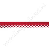 Schrägband Häkelborte 12mm - Rot