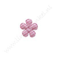 Blume 25mm - Karo Rosa (50 St.)