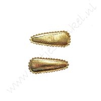 Haarspeldhoesjes 3,5 cm - Goud (2 st.)