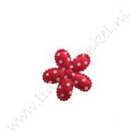 Blume 32mm - Satin Polka Rot