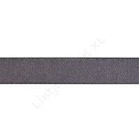 Baumwoll Band 16mm Combi Nylon (Imitation) - Schwarz (030)