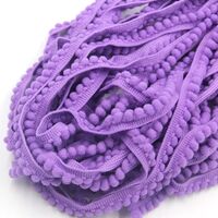 Bommelband 6mm (Maß Pompom) - Lavendel