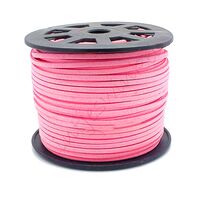 Wildleder Band 3mm - Rosa (Imitat)