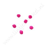 Satin Rosette 10mm - Fuchsia 5 St.