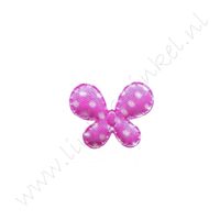 Schmetterling 22mm - Satin Polka Lila
