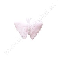 Schmetterling 30mm - Organza Rosa