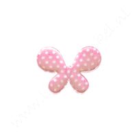 Schmetterling 36mm - Satin Polka Rosa (50 St.)