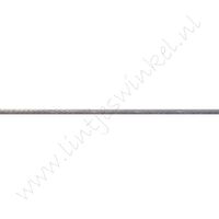 Wachskordel 2mm - Grau