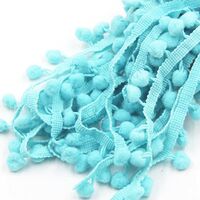 Bommelband 10mm (Maß Pompom) - Aqua