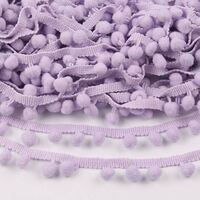 Rolle Bommelband (Bündel 4,5 Meter) - 10mm (Maß Pompom) Lavendel