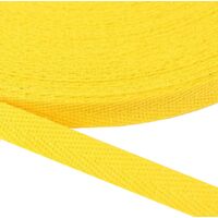 Köperband 10mm (100% Baumwolle) - Gelb