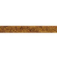 Glitzer Samtband 10mm - Kupfer Gold