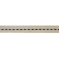 Köperband Sattelstich (100% Baumwolle) 10mm - Creme Schwarz "Single"