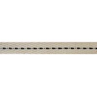 Köperband Sattelstich (100% Baumwolle) 10mm - Creme Schwarz "Single"