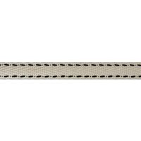 Köperband Sattelstich (100% Baumwolle) 10mm - Creme Schwarz