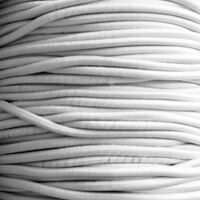 Gummiband Rund 2mm - Gummikordel Weiß