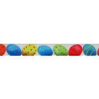 Ripsband Frühling 10mm - Ostereier Groß