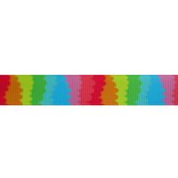 Ripsband Aufdruck 16mm - Regenbogen Banner