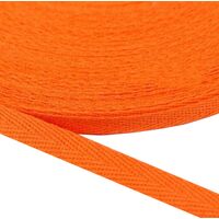 Köperband 10mm (100% Baumwolle) - Orange