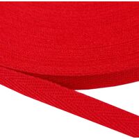 Köperband 10mm (100% Baumwolle) - Rot