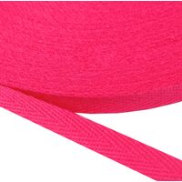 Köperband 10mm (100% Baumwolle) - Shocking Pink