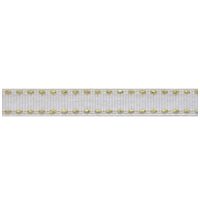 Ripsband Sattelstich 10mm - Weiß Gold