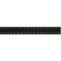 Ripsband Sattelstich 10mm - Schwarz Gold