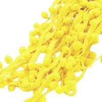 Bommelband 10mm (Maß Pompom) - Gelb