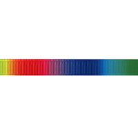 Ripsband Aufdruck 10mm - Regenbogen Gradient