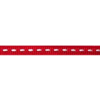 Ripsband Sattelstich 6mm - Rot Weiß