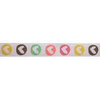 Ripsband Herzen 10mm - Pastell Herzkreize