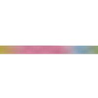 Ripsband Aufdruck 10mm - Regenbogen Gradient Pastell