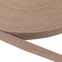 Köperband 10mm (100% Baumwolle) - Beige