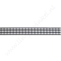 Karoband 10mm (Rolle 22 Meter) - Dunkel Grau