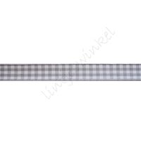 Karoband 10mm (Rolle 22 Meter) - Grau